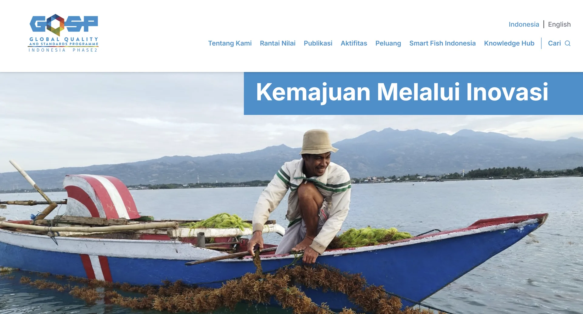 Tangkapan layar situs Global Quality and Standards Programe (GQSP)