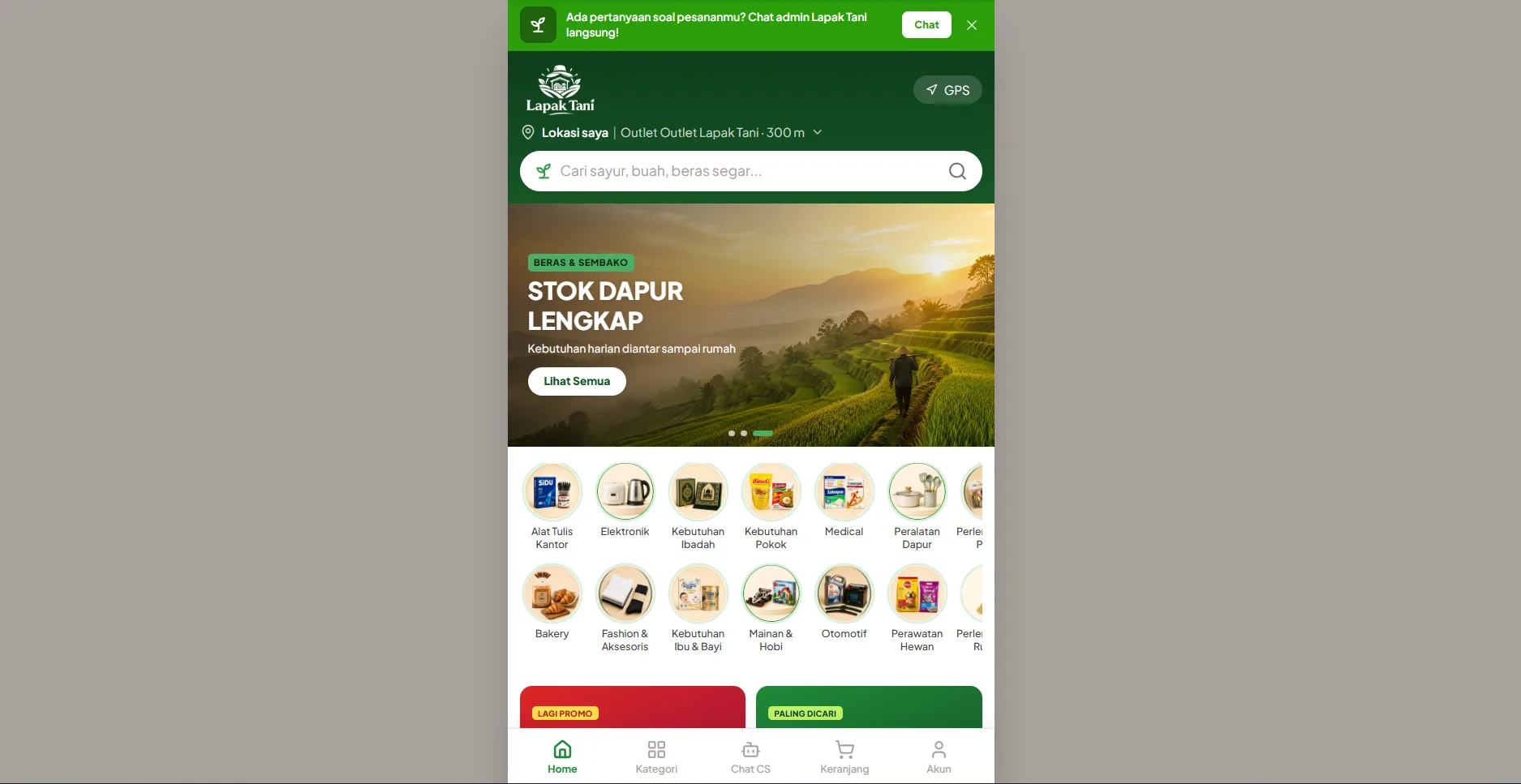 Tangkapan layar situs lapaktani.store